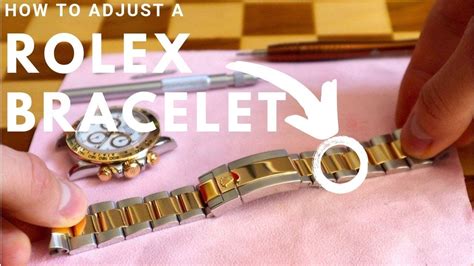 how to adjust fake rolex watch band|adjusting Rolex oysterflex watch band.